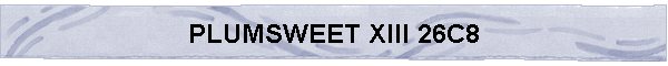 PLUMSWEET XIII 26C8
